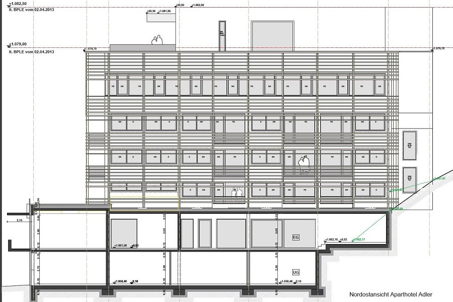 Bauvorhaben Aparthotel Adler Haupthaus